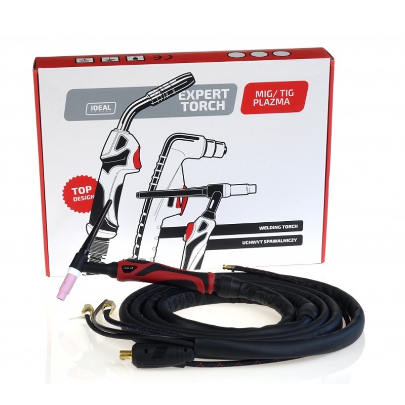 IDEAL TIG18 EXPERT DUAL 4 m DX50 - uchwyt TIG z przewodem i opakowaniem